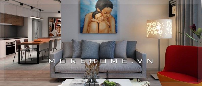Bộ sofa mang gam màu xám góp phần tôn lên giá trị thẩm mỹ cho không gian sống của gia đình thêm tiện nghi.